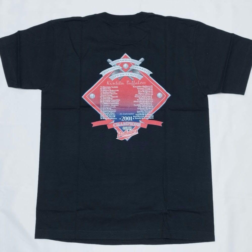 Amazon.co.jp: 大阪近鉄バファローズ2001優勝記念 Tシャツ M